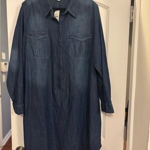 Cato Dark Blue Denim Dress